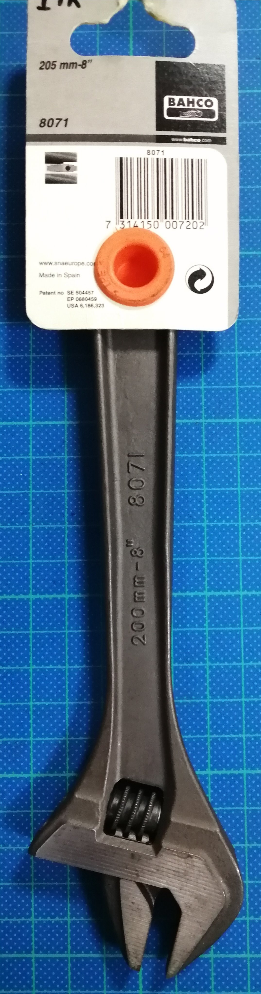 BAHCO 活動板手8英吋 8071 