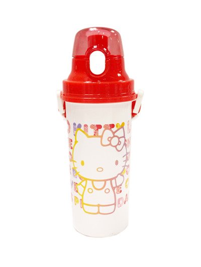 台灣製  三麗鷗系列  Hello Kitty 凱蒂貓  KRT-212166 專利型直飲水壺680cc  4710150212166