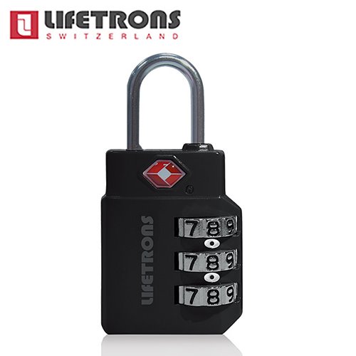 Lifetrons TSA 三碼海關鎖-黑