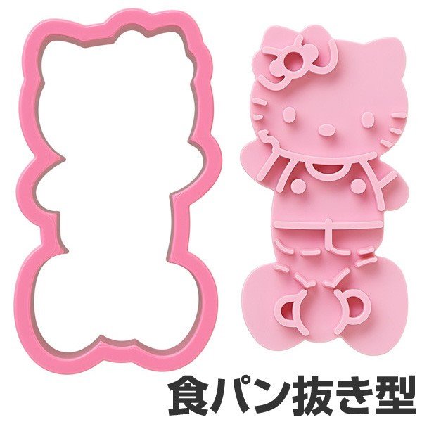 日本製 三麗鷗系列 Hello Kitty凱蒂貓吐司.餅乾 壓模具 TS-2 X505D   4970825107283