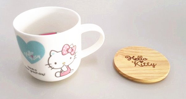 三麗鷗系列  Hello Kitty 凱蒂貓 KT QQ 馬克杯(附木蓋)  4713968222112