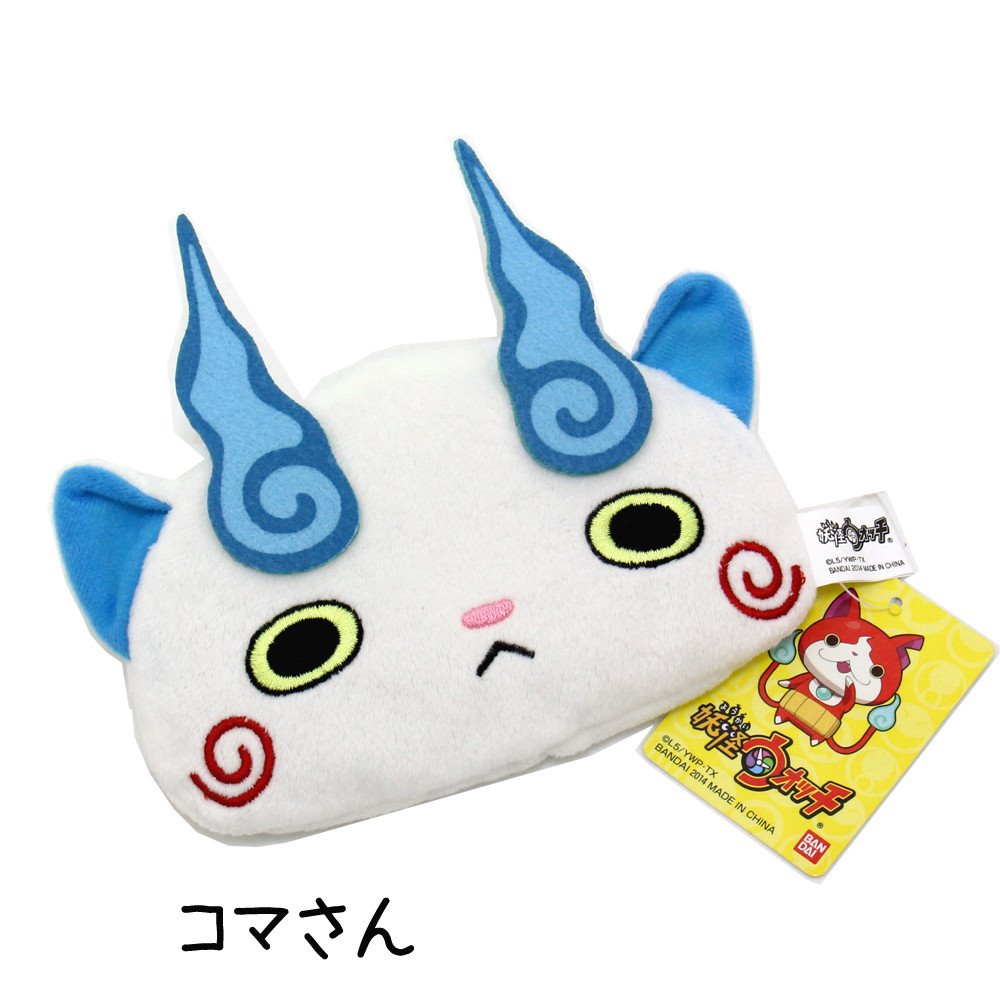 妖怪手錶 絨毛造型面紙包 ~ 吉胖貓 /-幽靈白 RM-3823-B /   -武士藍