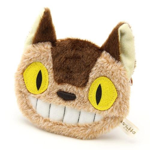 宮崎駿 TOTORO  龍貓公車. 魔女宅KIKI&JIJI 絨毛小零錢包~公車 / -黑貓