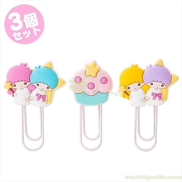 三麗鷗系列  Hello Kitty凱蒂貓 .  Melody美樂蒂. KIKI&LALA  雙子星 造型迴紋夾組.大臉  3P ~  KT-紅 /  MM-粉  /  雙子星