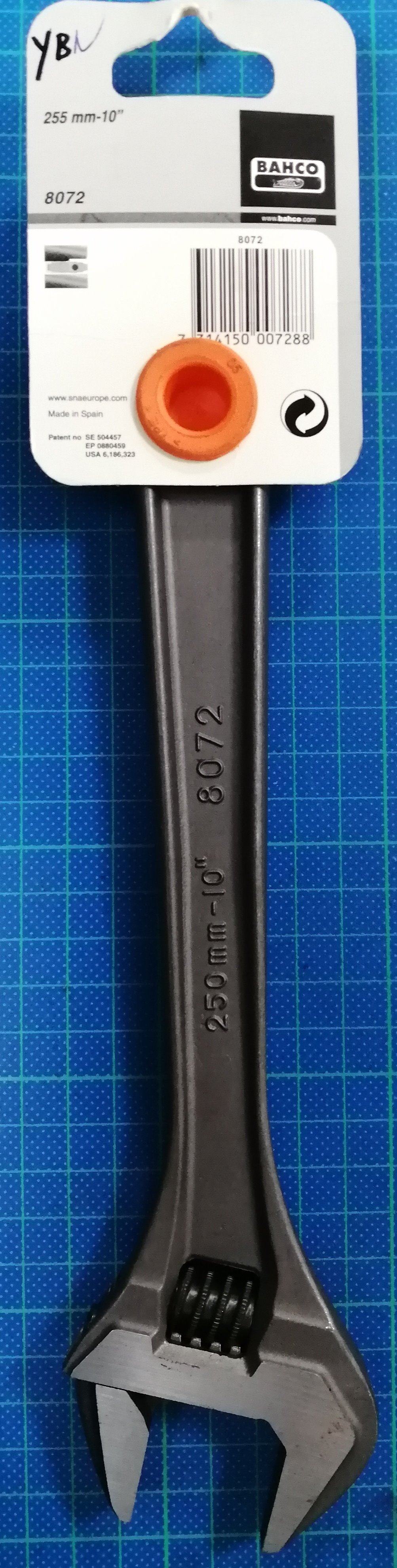 BAHCO 活動板手10英吋  8072