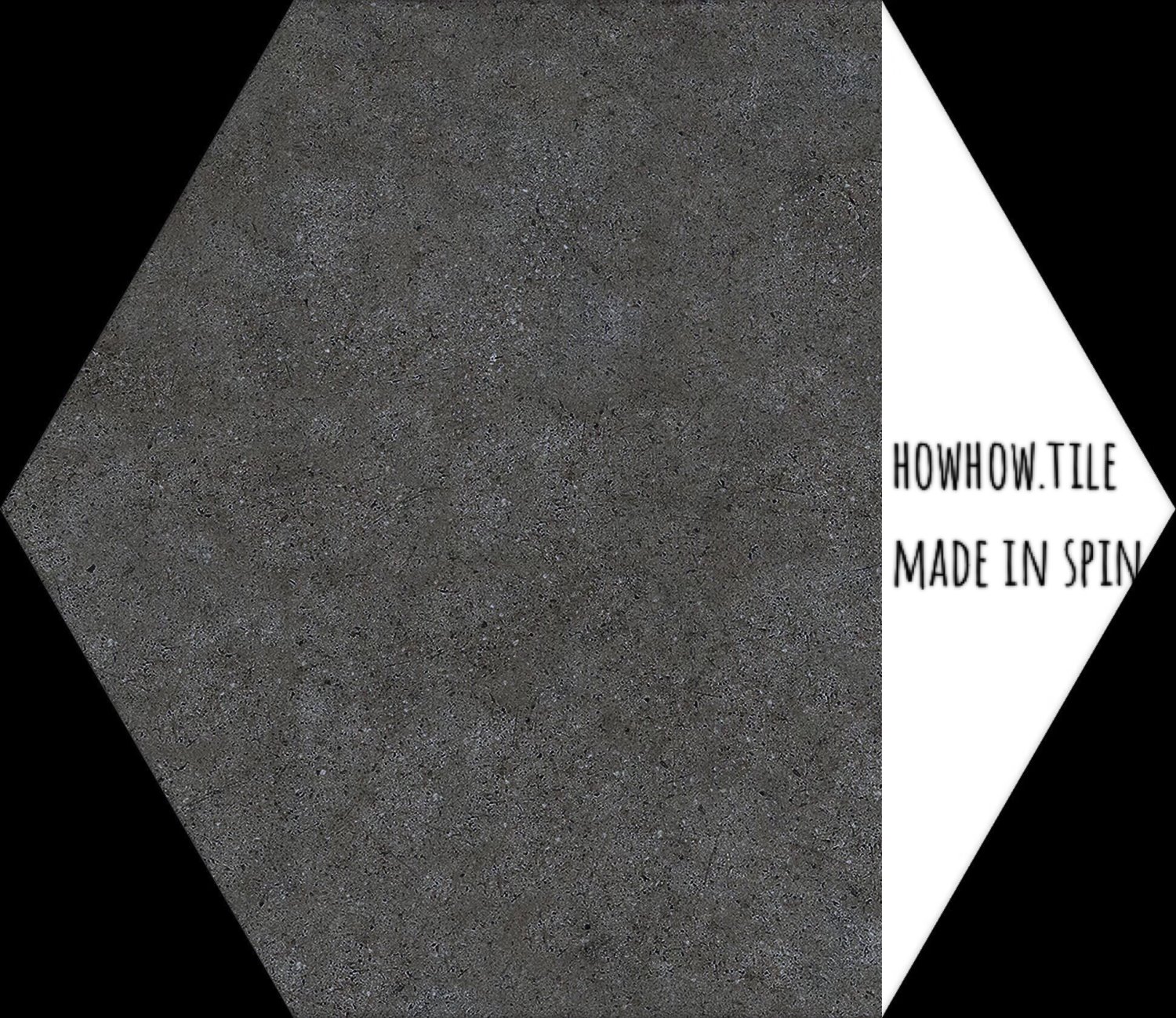 西班牙-黑白六角磚21.5*25cm*YJ246庫