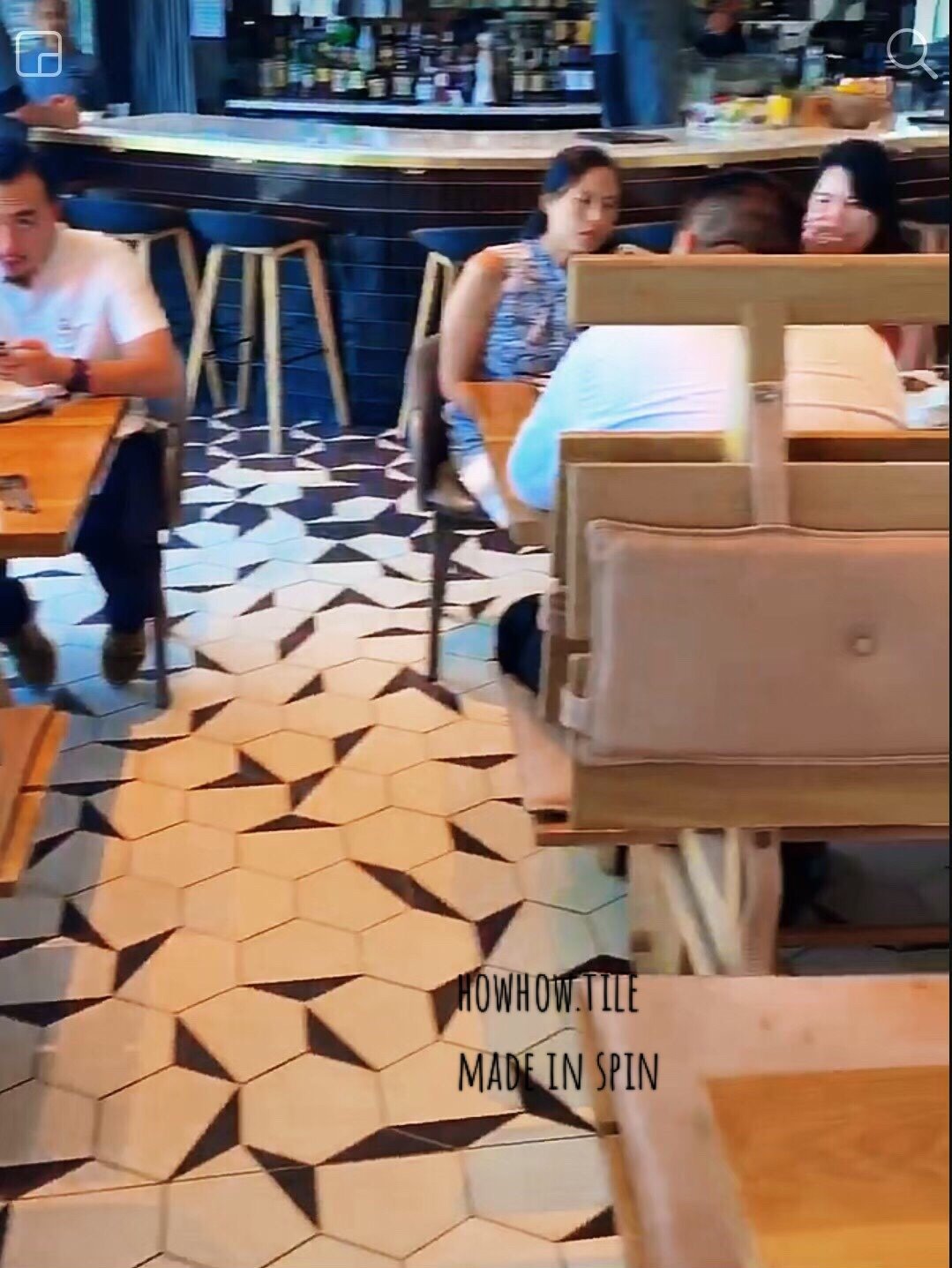 西班牙-黑白六角磚21.5*25cm*YJ246庫