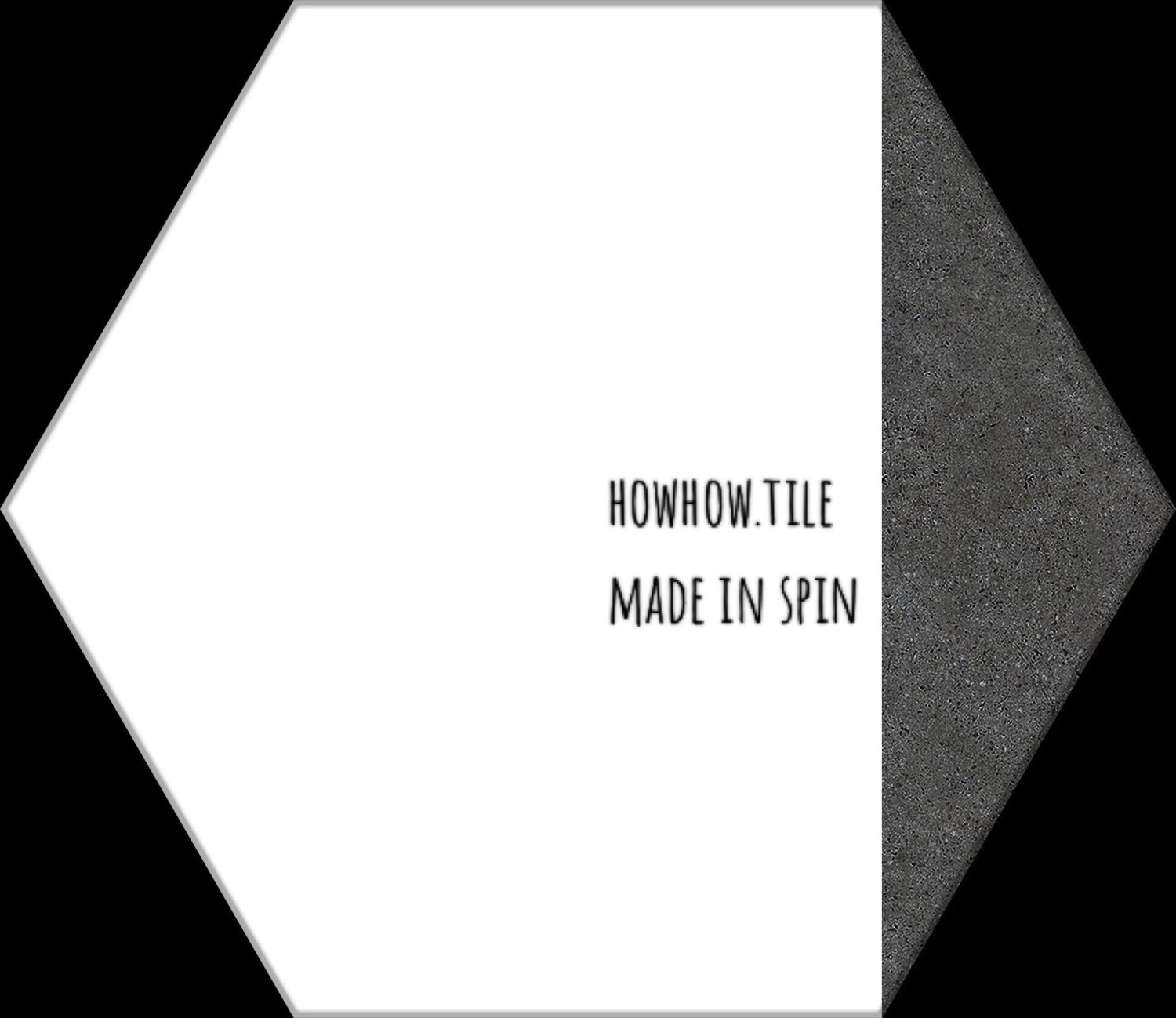 西班牙-黑白六角磚21.5*25cm*YJ246庫