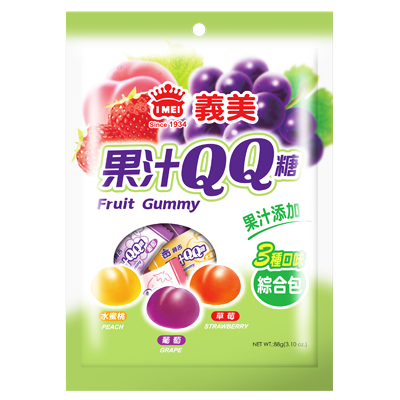 義美寶吉果汁QQ糖(綜合)88g