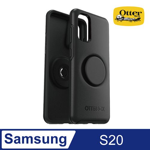 OtterBox Otter + Pop Samsung Galaxy S20 Symmetry 炫彩幾何泡泡騷保護殼-黑