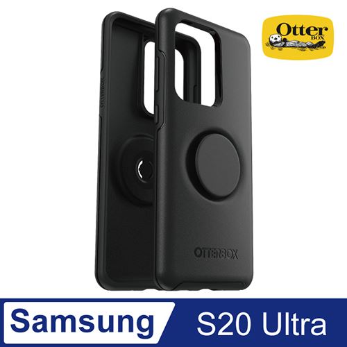 OtterBox Otter + Pop Samsung Galaxy S20 Ultra Symmetry 炫彩幾何泡泡騷保護殼-黑