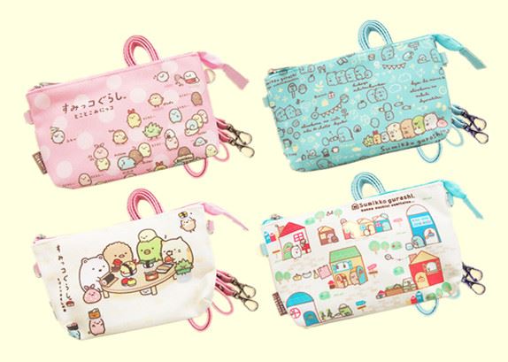 Sumikko Gurashi角落生物-小夥伴 D55-5 拉鍊觸控手機包-4款  4721005009503