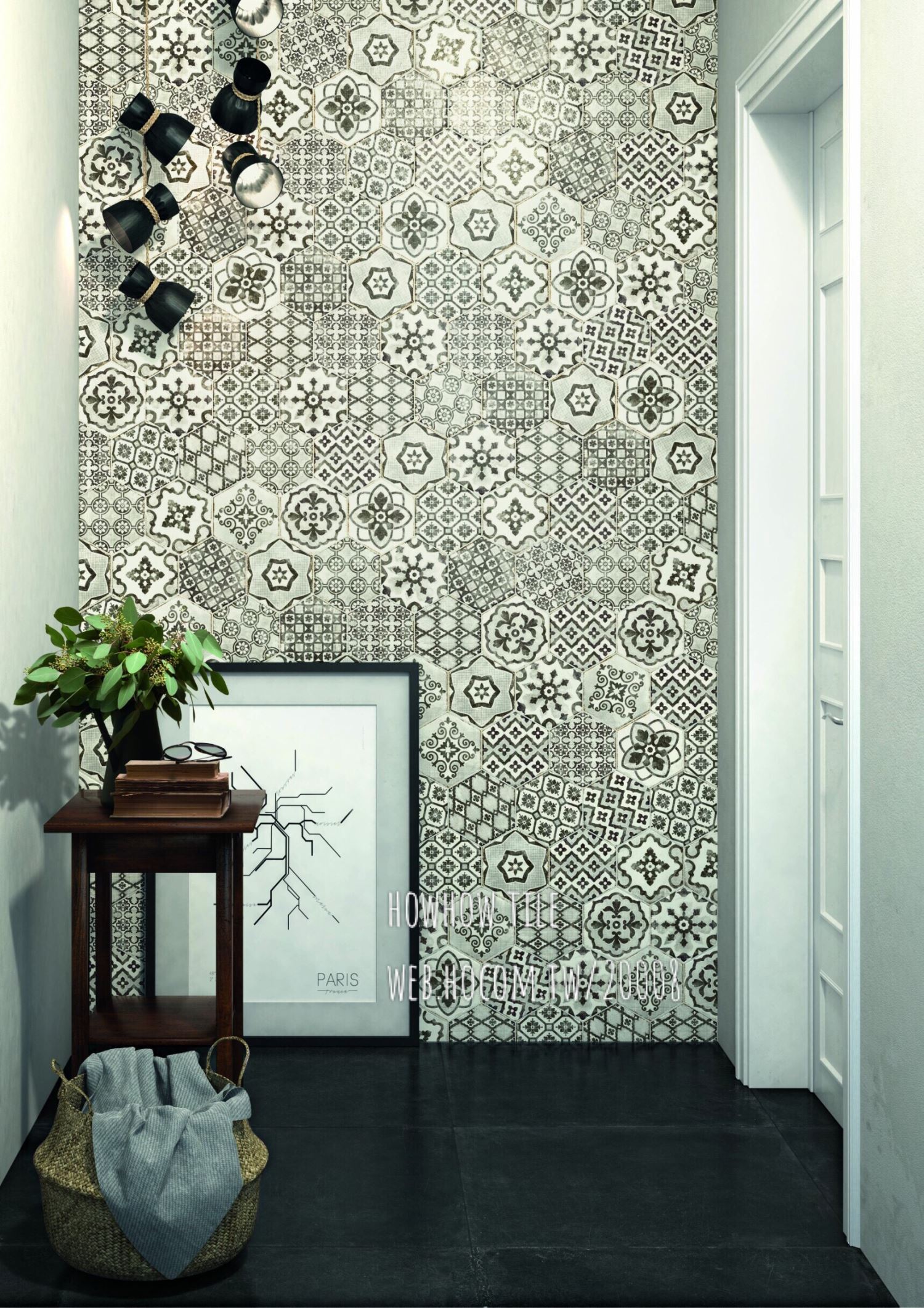 義大利 RAGNO亮釉六角-2色系花磚*YJ222.320