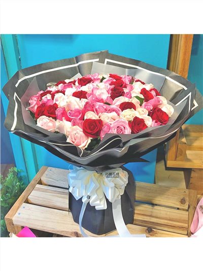 99朵玫瑰花束