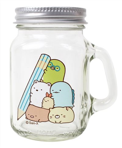 台灣製 Sumikko Gurashi角落生物-小夥伴  SG70092 萬用梅森杯罐 120ml  - a-LK-筆  .  b-LK-旅行  .c-LK-溫泉 . d-LK-恐龍  