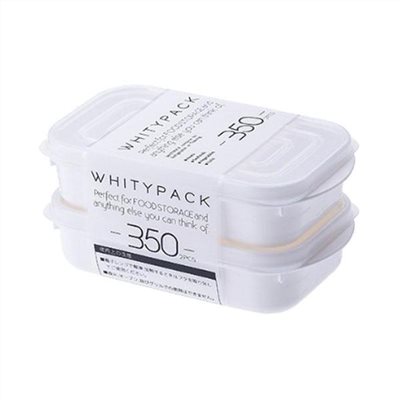 日本製  山田 YAMADA  1543 WHITYPACK  350ml  保鮮盒2入  4965534154321
