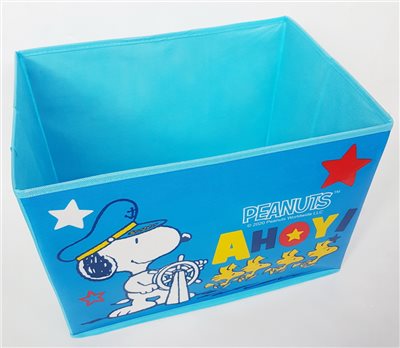 Snoopy  史努比 可摺疊 橫式 不織布收納箱  ~