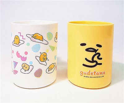 台灣製 三麗鷗系列  蛋黃哥   PP漱口杯. 牙刷杯 