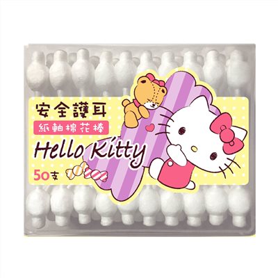 Hello  Kitty   安全護耳紙軸棉花棒50入  4715664203181 