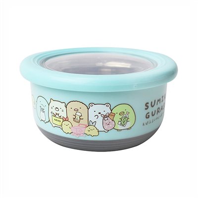 Sumikko Gurashi角落生物-小夥伴 SG68461 不鏽鋼圓形保鮮餐碗 - 大 700ml 