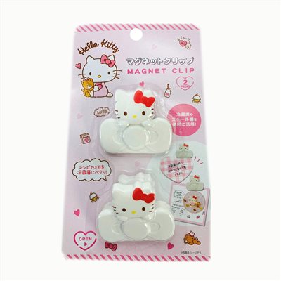 三麗鷗系列  Hello Kitty   12583 K/T 造型磁鐵夾2入組  4573135589253