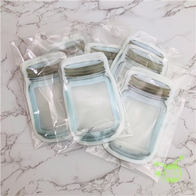 梅森瓶造型夾鏈袋-5入 4712057806509