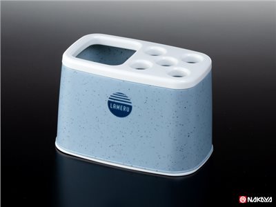 V234-2 Lameru牙膏、牙刷架-大理石藍 4955959223429