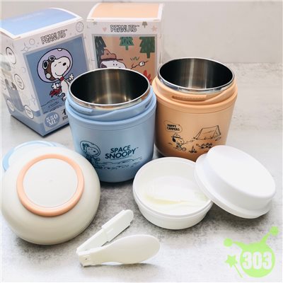史努比不鏽鋼湯杯-太空/露營 4711161260368