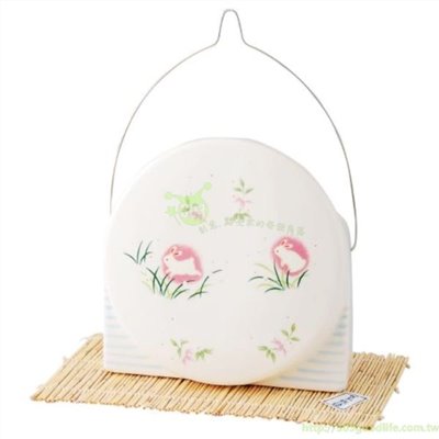 夜光月兔 圓形提把造型蚊香座  S20-630  4712057806998~需預定商品