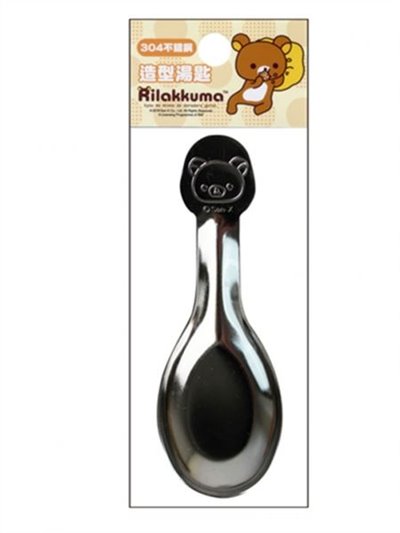 Rilakkuma懶懶熊.拉拉熊 不鏽鋼造型湯匙-2入  4718733206625