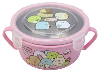 台灣製  Sumikko Gurashi 角落生物-小夥伴  雙耳隔熱碗 ~SG52051a 粉色 . SG52051b 藍色 . SG52051c 黃色