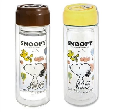 SNOOPY 尚雅雙層 [易開罐蓋] 玻璃壺   4711552092936
