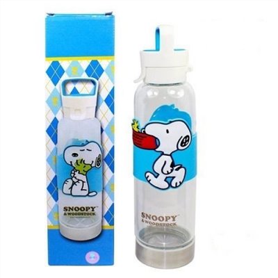 Snoopy 史努比   樂行隨身瓶/玻璃隨身瓶  550 ML   4711552092974