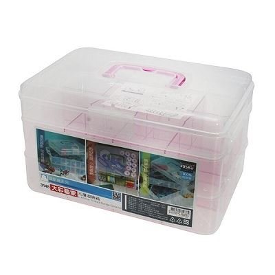 台灣製 JUSKU 佳斯捷 3148 大彩藝家三層收納箱  4715062314885