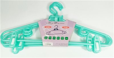 台灣製 茂盛  艾美衣架3入附夾  4716545008437