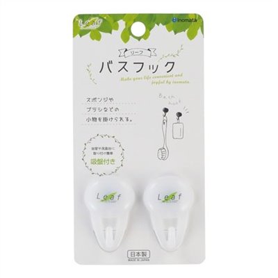 日本製 inomata和風呂吸盤2入掛勾      4905596620013-綠  / 4905596620082-白
