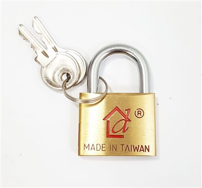 台灣製  好傢在 U-0031 30mm  1字銅鎖  4711140073576