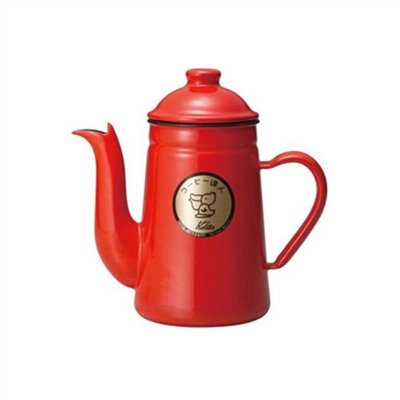 日本製 Kalita  Kaffee  咖啡達人琺瑯手沖壺 1.0L  #52123   4901369521822~需預購