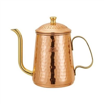 日本製  Kalita 600銅壺咖啡手沖壺細口壺宮廷壺 (浮雕款)   4901369507529~需預購