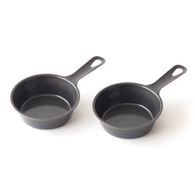 日本製 杉山金屬 KS-3050 手把式小烤盤-約9cm(2個組)  4900896130507