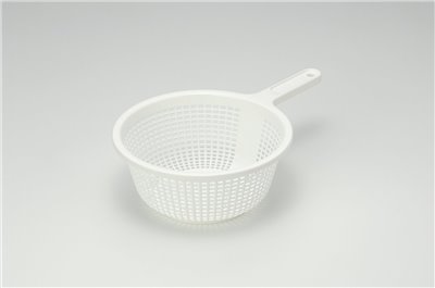 日本製  inomata  0301彩色手把孔盆    4905596030164-白