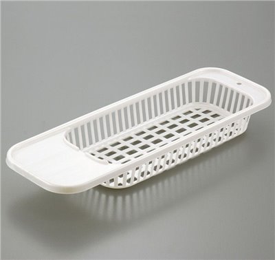 日本製  SANADA     A-5360  fresh水槽瀝水籃-綠色/白色