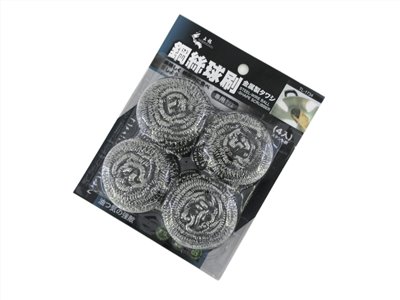 台灣製   上龍   龍族鋼絲球刷/  TL-1734 鋼絲球刷/潔鍋刷 鋼絲球 鋼刷 -4入   4713537017347