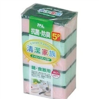 SEIWA   防臭5入食器.鍋具專用清潔菜瓜布 - 鍋 /  食
