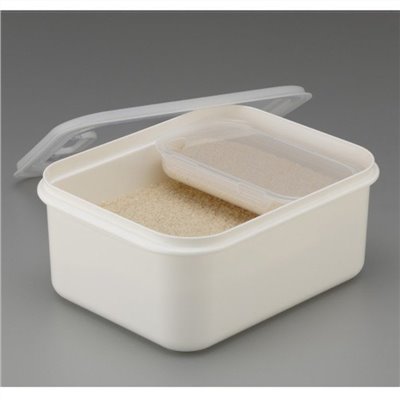 日本製 inomata  1270 米箱6kg-附殘米盒量米杯   4905596127062