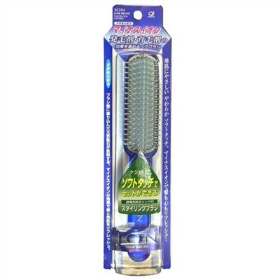 日本製  IKEMOTO  池本  IC-105 負離子直梳/ ion天然礦石 按摩梳 / 美髮梳 / 消除靜電梳子   4970270106251