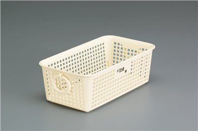 日本製   inomata   4525 雙耳多用途長角四方收納置物籃   4905596452560-白