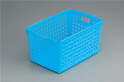 日本製  inomata 4577  雙耳深底多用途長方置物籃 ~紅/ -綠/ -藍