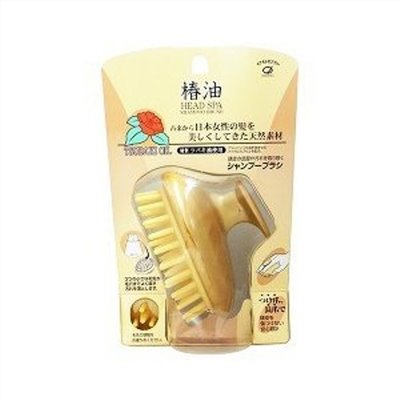   日本製  IKEMOTO  池本   TSG777  金黃椿油頭皮按摩梳  /茶花洗頭梳/洗髮梳/頭皮按摩梳 4970270000542