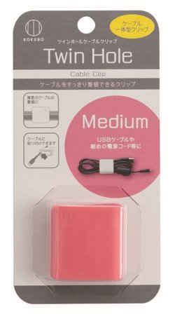  日本製  小久保 KOKUBO  KM-005 雙孔電線夾 M~ 白/-粉/-綠